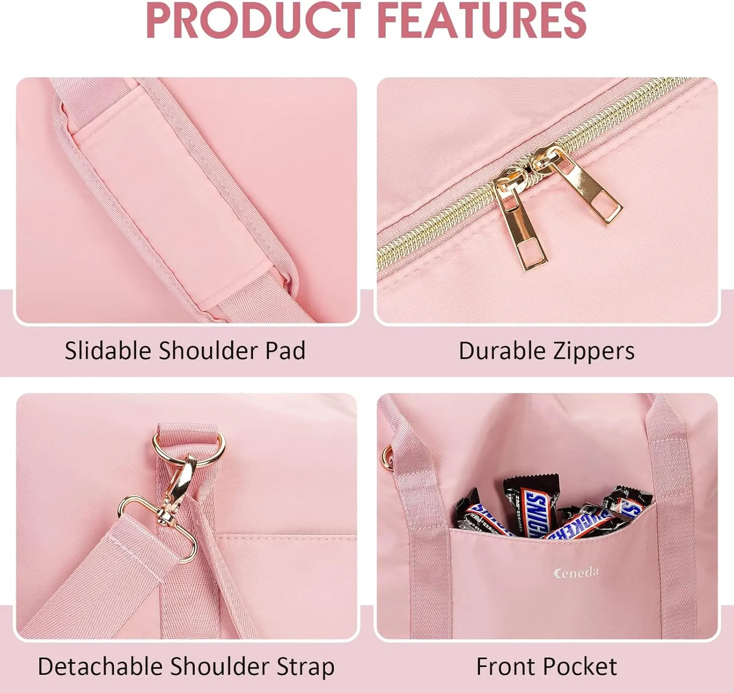 Ceneda Large Cooler Bag 40 Can Insulated Soft Cooler Leakproof Cooler Tote Bag Beach Travel Camping Lunch Bag for Women and Men