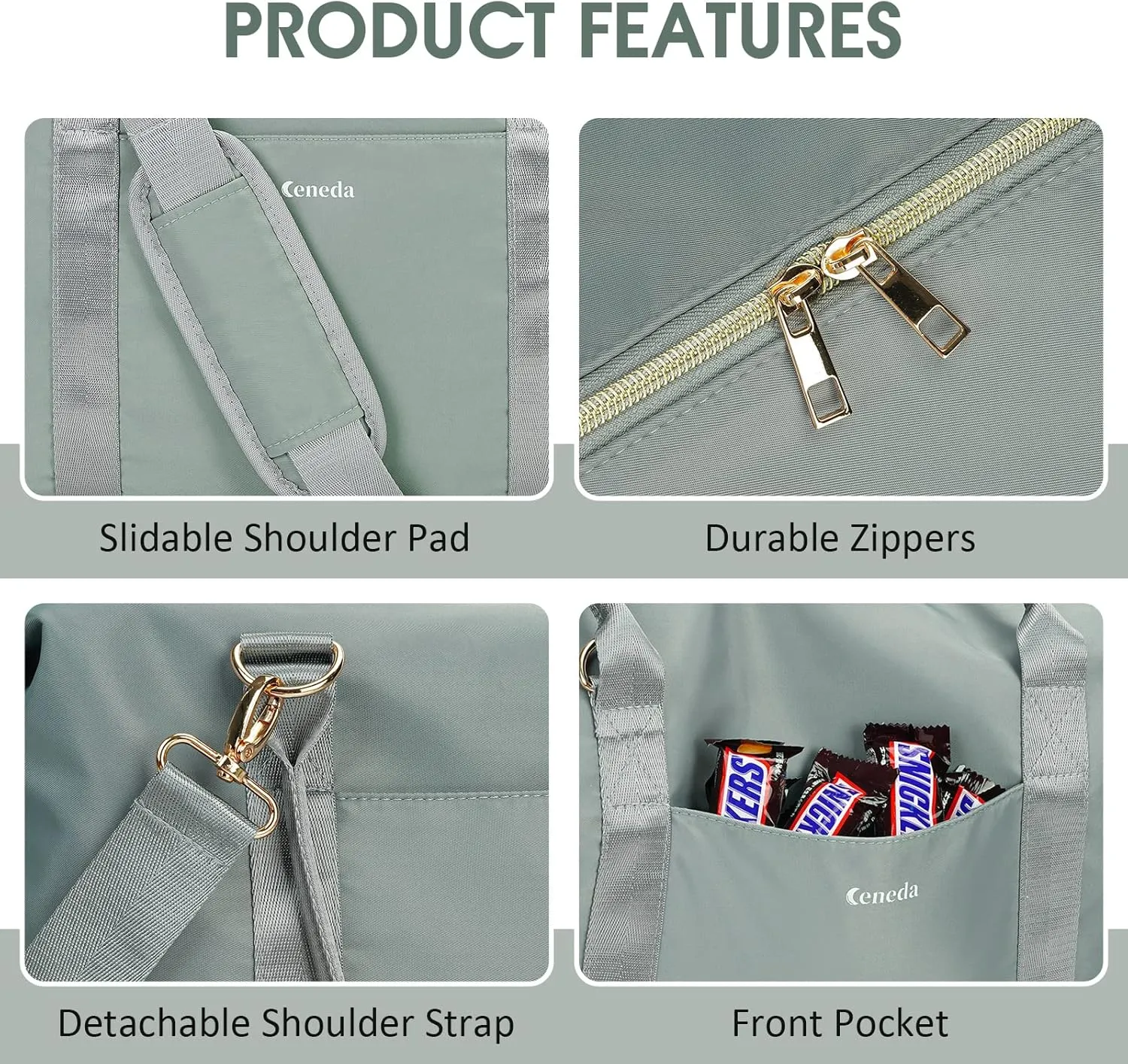 Ceneda Large Cooler Bag 40 Can Insulated Soft Cooler Leakproof Cooler Tote Bag Beach Travel Camping Lunch Bag for Women and Men
