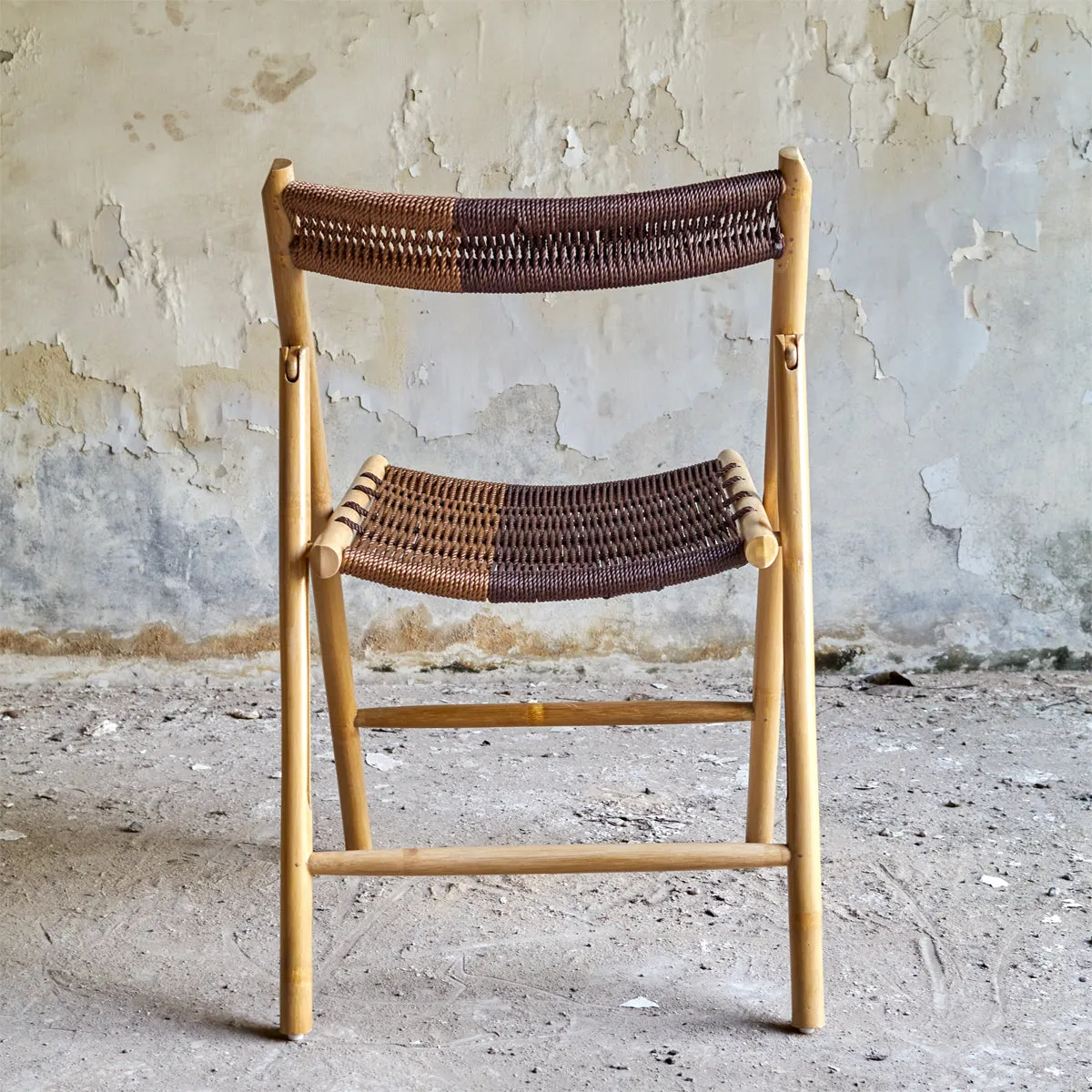 CHAMFER CHAIR NATURAL - GREEN BLUE