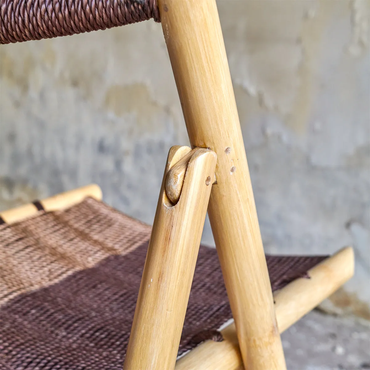 CHAMFER CHAIR NATURAL - GREEN BLUE