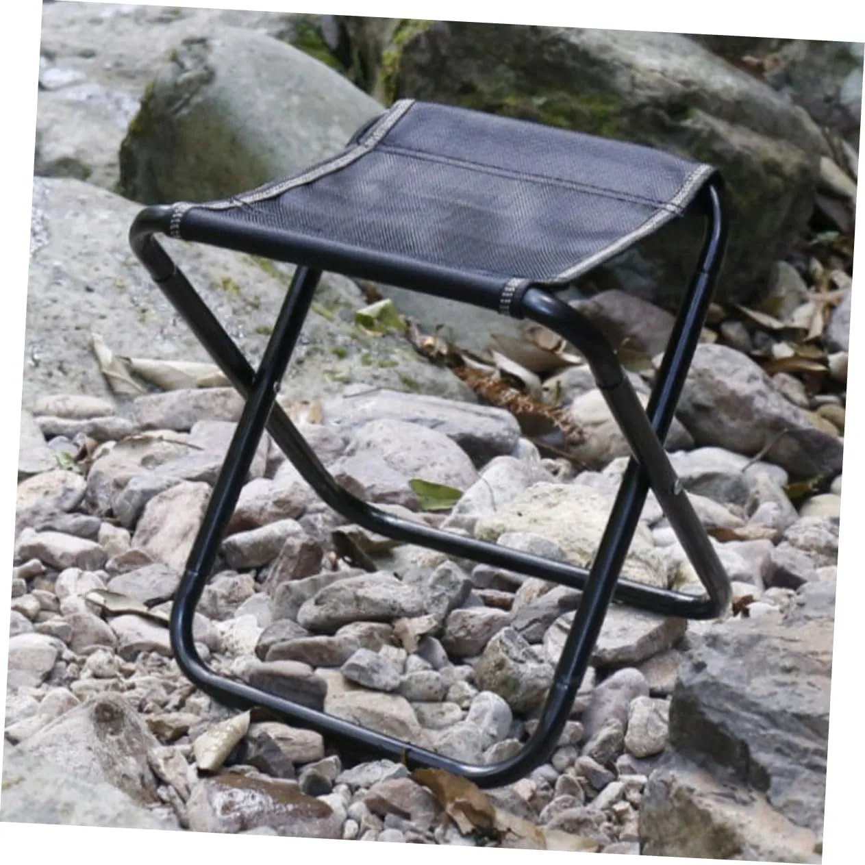 Ciieeo Portable Fold up Stool Small Camping Stool Lightweight Portable Chair for Outdoor Activities
