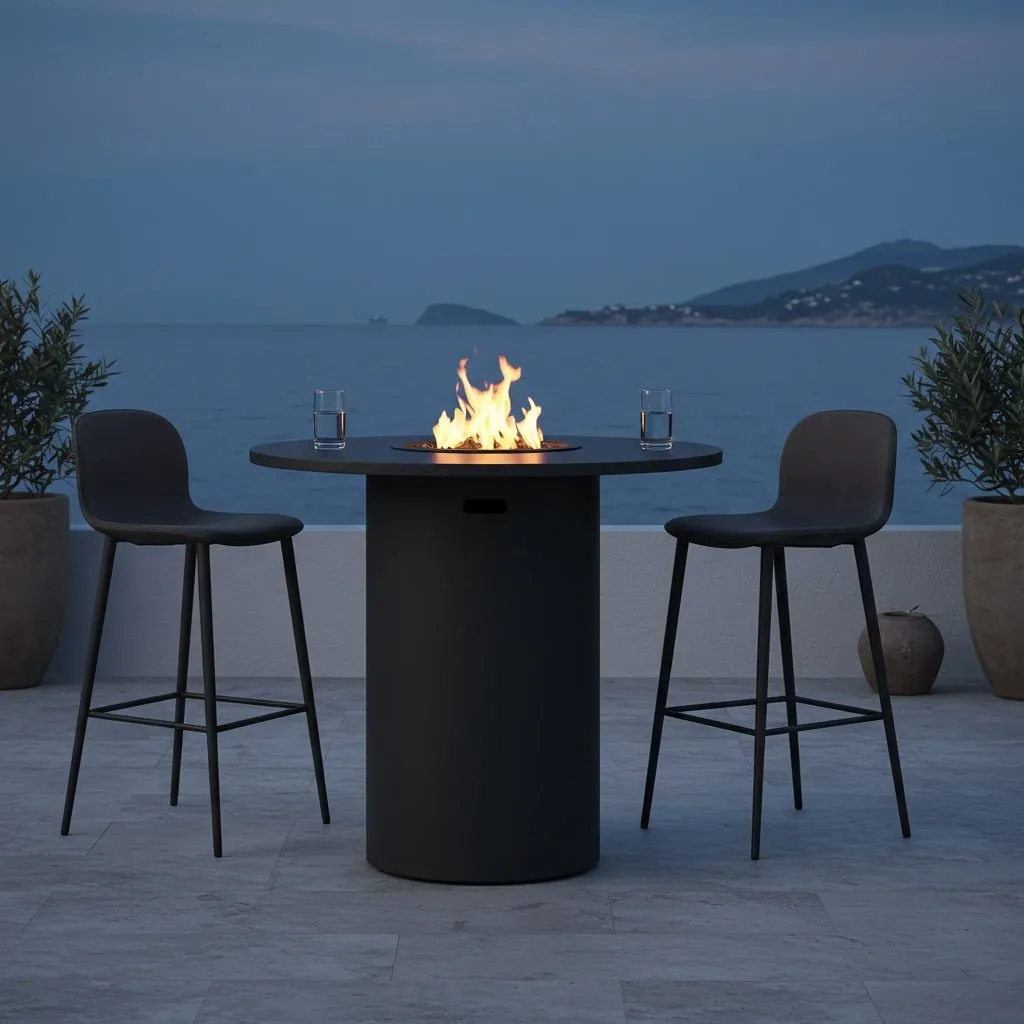Circa Bar Fire Table (Tabletop) - Aluminum