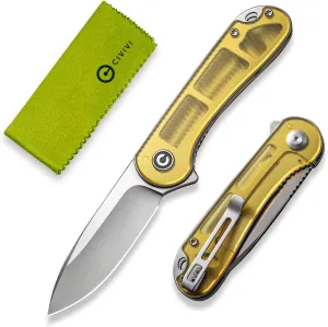 CIVIVI Pocket Knife for Men and Women,Elementum Folding Knife with 2.96" D2 Blade Ultem Handle,Ideal for Utility Gift C907A-4