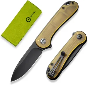 CIVIVI Pocket Knife for Men and Women,Elementum Folding Knife with 2.96" D2 Blade Ultem Handle,Ideal for Utility Gift C907A-5