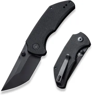 CIVIVI Thug 2 Pocket Knife for EDC, Matthew Christensen 2.69" Nitro-V Blade G10 Handle with Thumb Stud and Reversible Pocket Clip, Folding Knife for Utility Hiking Camping Fishing Outdoor C20028C-1