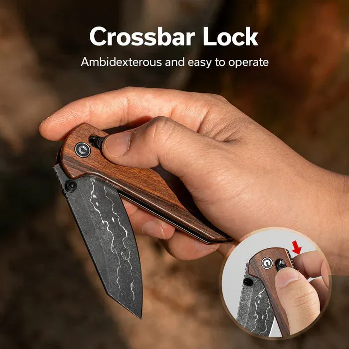 CIVIVI Yonder Thumb Stud & Crossbar Lock Knife