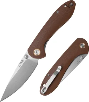 CJRB CUTLERY Feldspar J1912-BNC(jumbo size) D2 Blade G10 Handle folding knife using for Outdoor, Tactical, saber and EDC,survival,tactical,outdoor edge knives (Brown)
