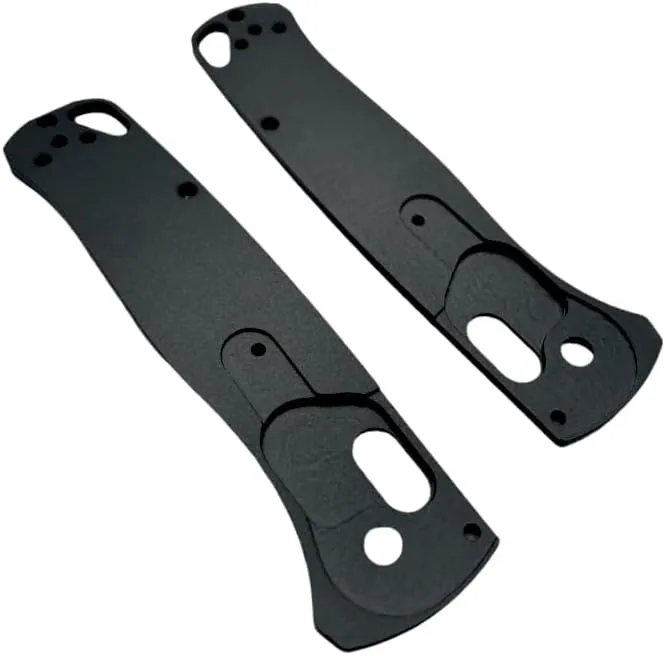 Classic Scales For Benchmade Bugout Folding Knife 535 Precision Machined 6061 Aluminum Anodized Finish (Black)