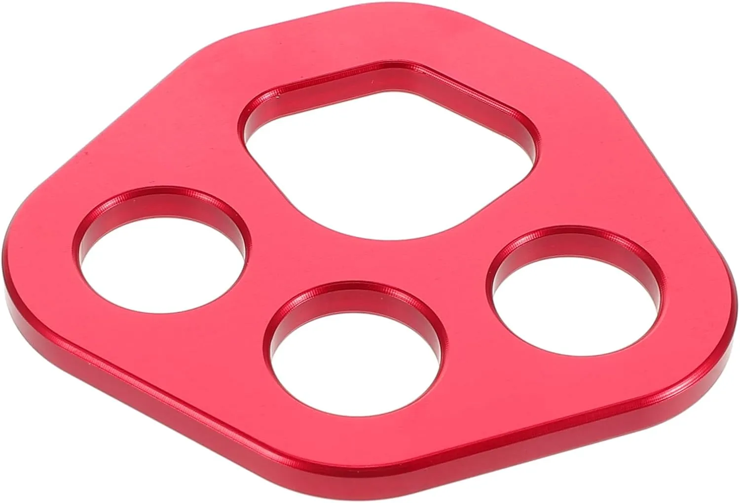 Climbing Ascender Aluminum Rigging Plate Climber Rigging Plate Tool Force Diving Lightweight Outdoor Climbing Gear 4-Hole Divider