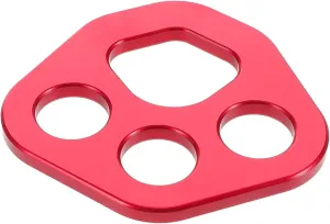 Climbing Ascender Aluminum Rigging Plate Climber Rigging Plate Tool Force Diving Lightweight Outdoor Climbing Gear 4-Hole Divider