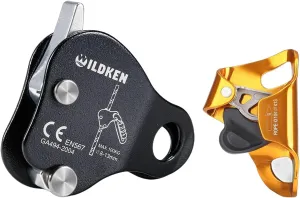 Climbing Ascender Fall Protection Belay Device Climbing Rope Grab for Rock Climbing, Rock Climbing Chest Ascender Climbing Mountaineering Tree Arborist Climbing