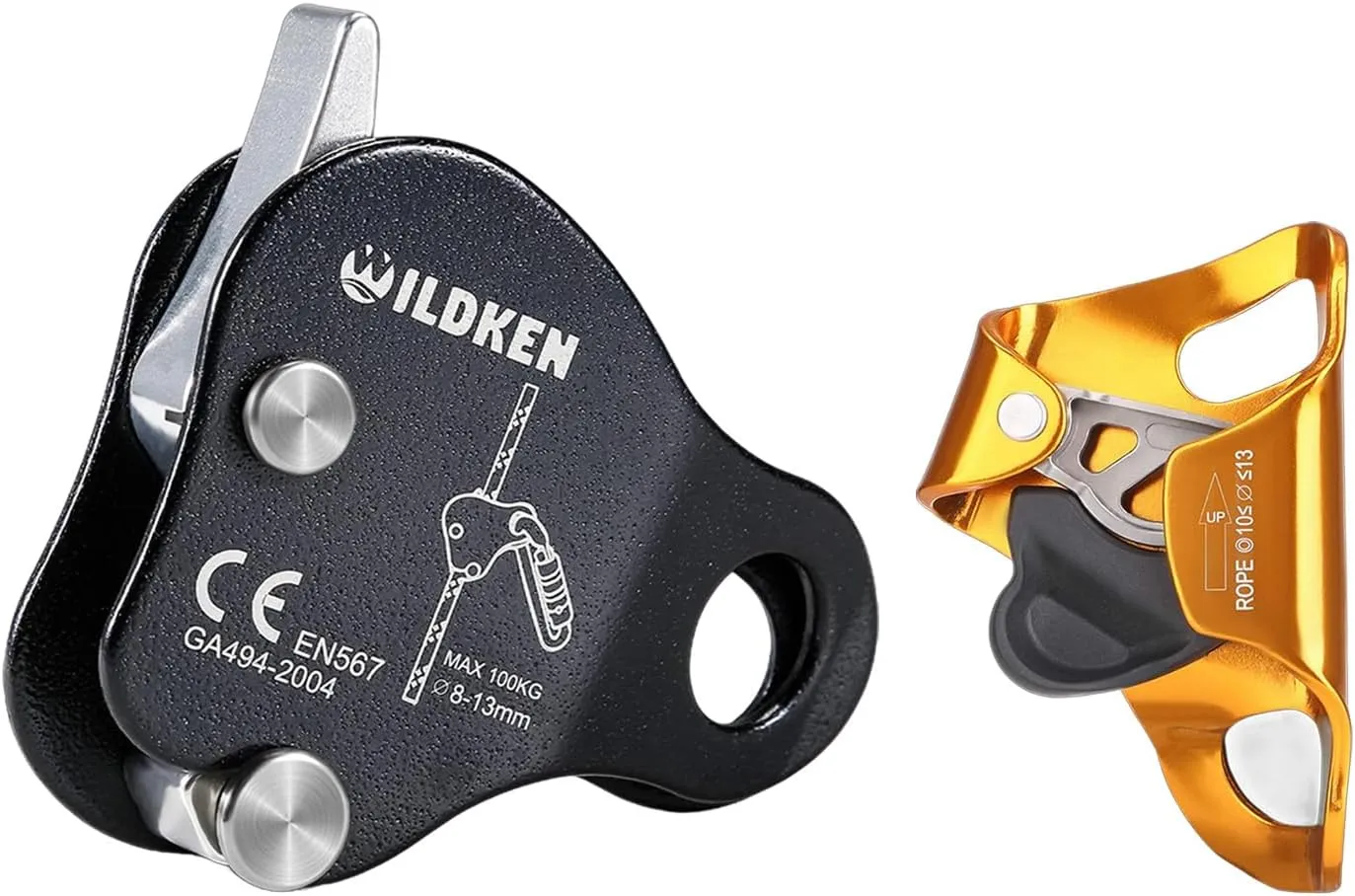 Climbing Ascender Fall Protection Belay Device Climbing Rope Grab for Rock Climbing, Rock Climbing Chest Ascender Climbing Mountaineering Tree Arborist Climbing
