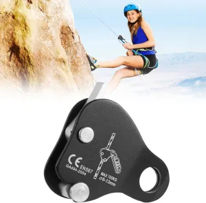 Climbing Ascender, Fall Protection Belay Device, High Strength Rappel Device Equipment for Mountaineering, Self-Locking Climbing Rope Grip Clamp, Rock Climbing Rope Grab