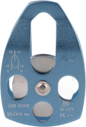 Climbing Ascender, KN Rescue Pulley Single Sheave with Swing Plate Safety Equipment for Outdoors Rock Climbing Mountaineering