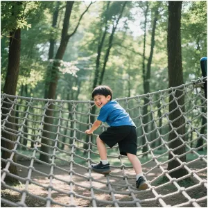 Climbing Cargo Net for Treehouse Heavy Duty Climbing Net Rope Ladder Kids Safety Net Playground Truck Trailer Cargo Net for Indoor and Outdoor,6.6x13.1ft