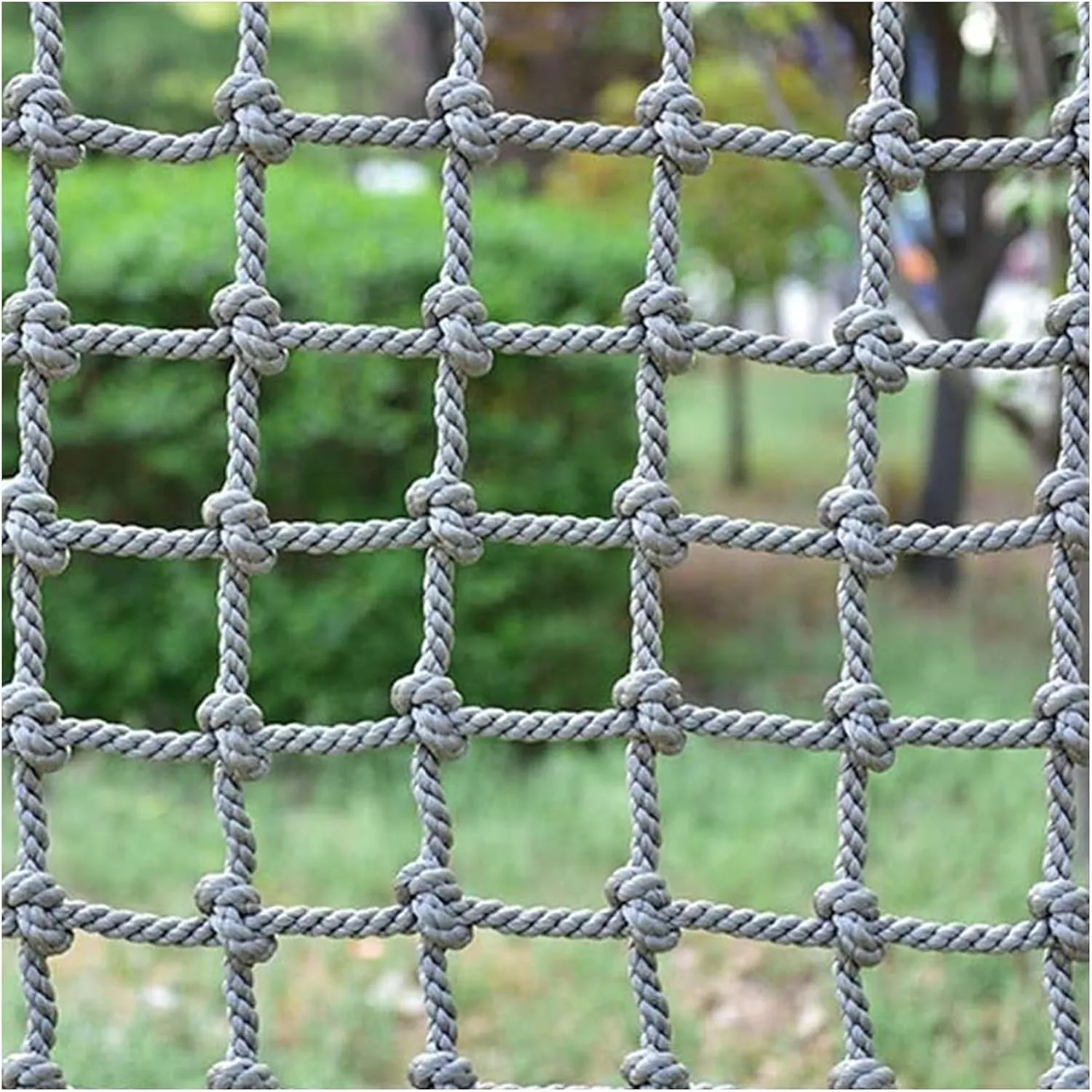 Climbing Cargo Net, Heavy Duty Playground Climbing Rope Netting, Safety Nets for Treehouse Protection, Balcony Protection Fences,3 * 4m(10 * 13ft)