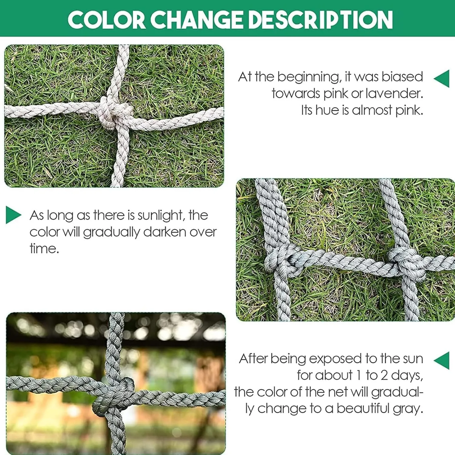 Climbing Cargo Net, Heavy Duty Playground Climbing Rope Netting, Safety Nets for Treehouse Protection, Balcony Protection Fences,3 * 4m(10 * 13ft)