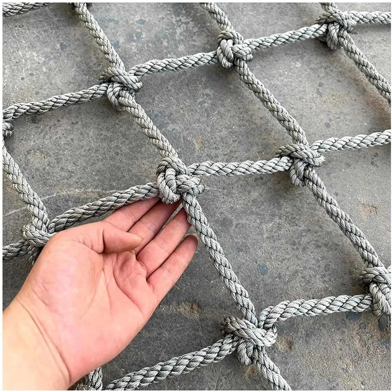 Climbing Cargo Net, Outdoor Playground Heavy Duty Climbing Net for Adults, Rope Ladder for Obstacle Courses Training,3 * 4m(10 * 13ft)