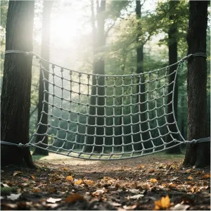 Climbing Cargo Net Polyamide Playground Safety Net 0.24" Thick Heavy Duty Climbing Frame Net Outdoor Tree House Hammock Rope Ladder Truck Trailer Net,6.6x32.8ft
