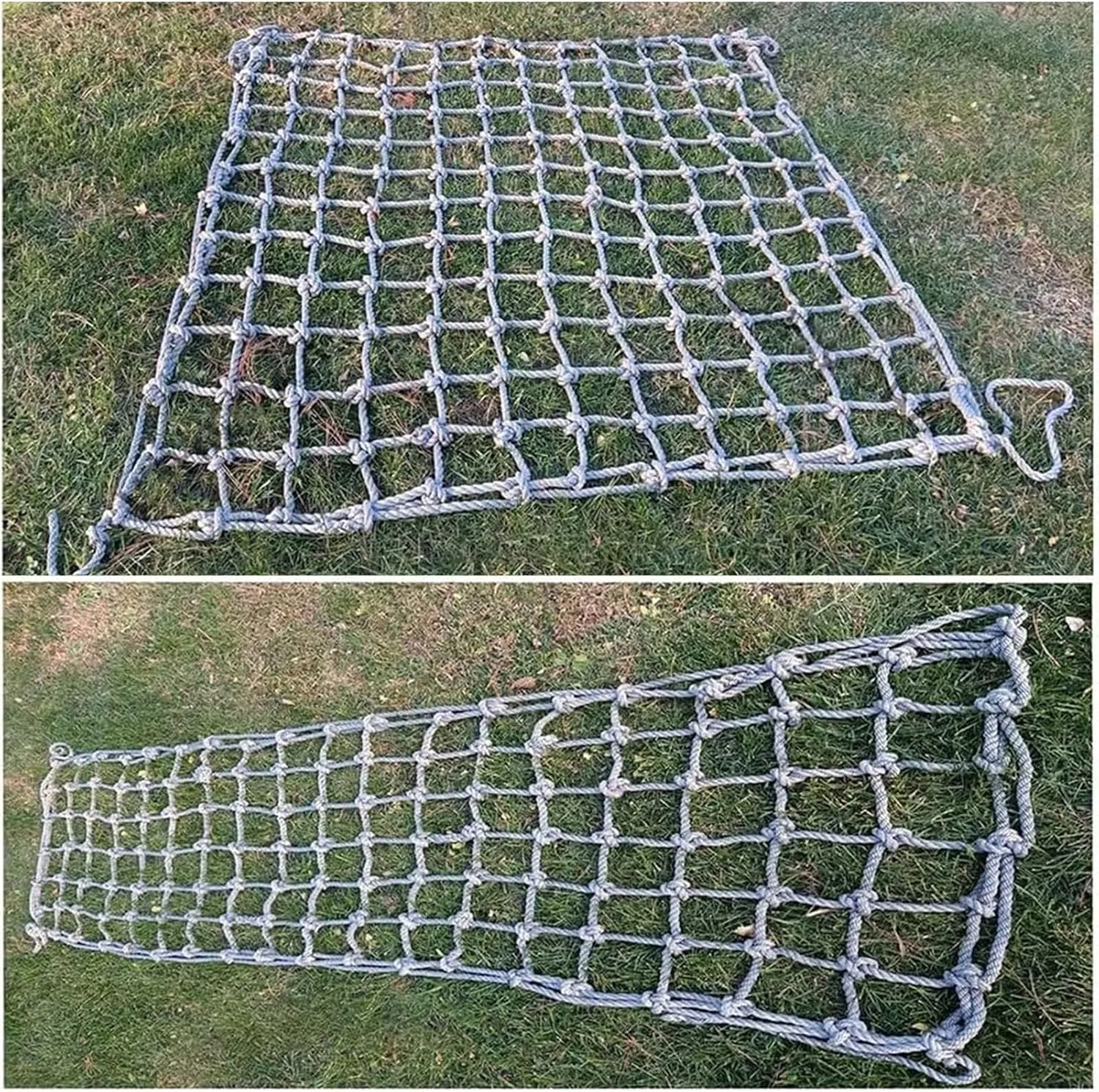 Climbing Cargo Net Polyamide Playground Safety Net 0.24" Thick Heavy Duty Climbing Frame Net Outdoor Tree House Hammock Rope Ladder Truck Trailer Net,6.6x32.8ft
