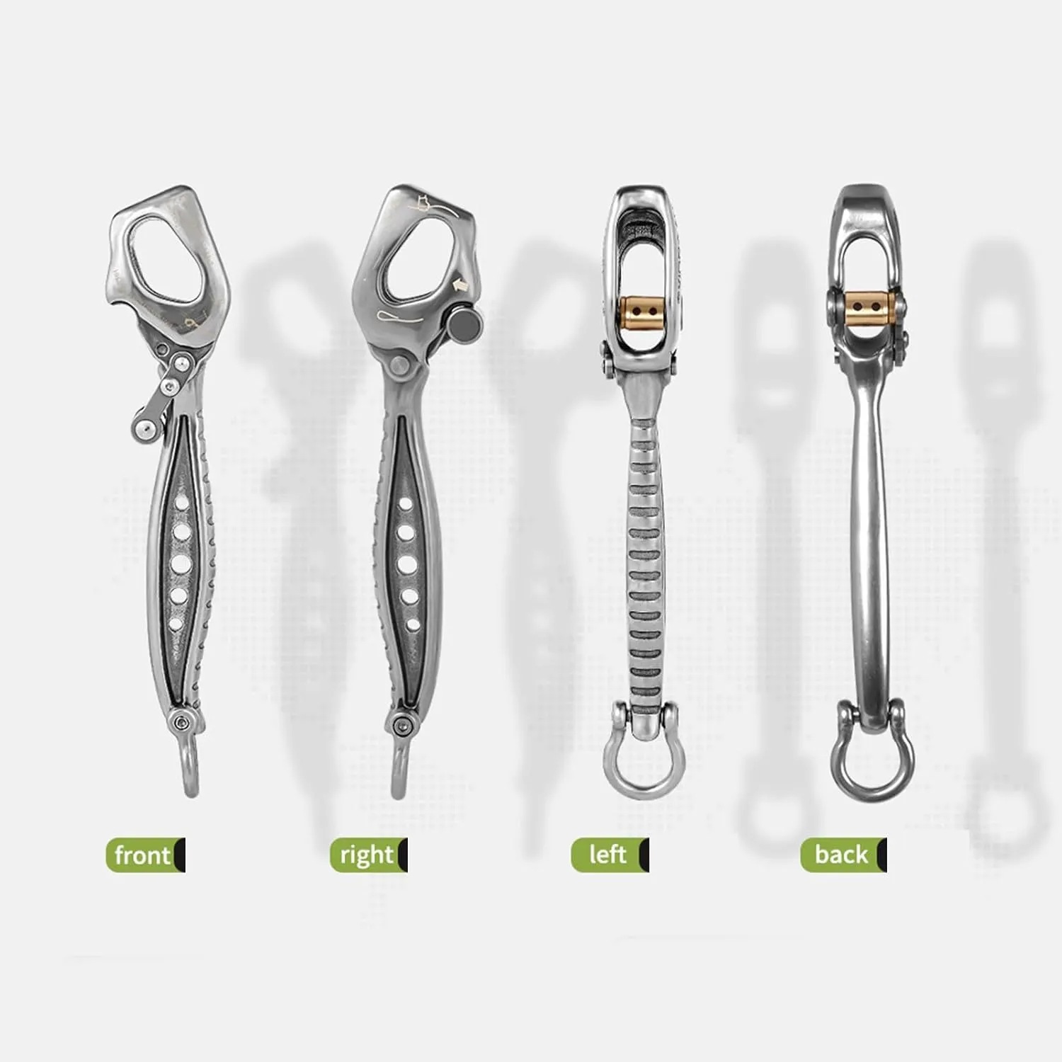 Climbing Descender for Rock Climbing Rappelling Climbing Downhill Rappel Gear Downhill Equipment Rescuing Device
