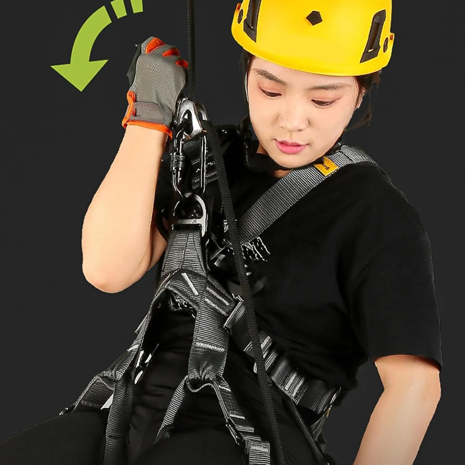 Climbing Descender for Rock Climbing Rappelling Climbing Downhill Rappel Gear Downhill Equipment Rescuing Device
