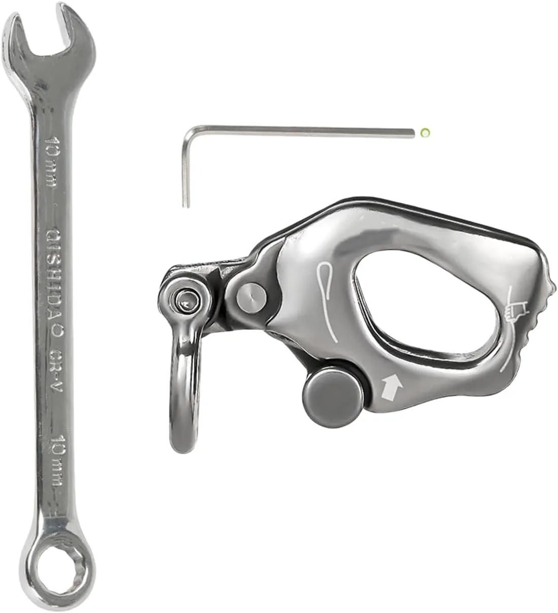 Climbing Descender for Rock Climbing Rappelling Climbing Downhill Rappel Gear Downhill Equipment Rescuing Device
