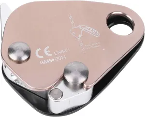 Climbing Descender SELF Braking Stop Rope Grab Stopper Gear Mountaineering Tool
