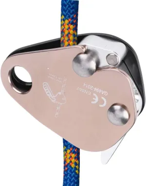 Climbing Descender,Aluminum Descender with Rope Stopper for Mountaineering, Rock Climbing, Aerial Work