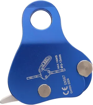 Climbing Fall Protection Belay Device Ascender, Aluminum Alloy Climbing Rope Grab, Heavy Duty Climbing Rescue Large Rigging Plate for Mountaineering Rock Downhill Aerial Work