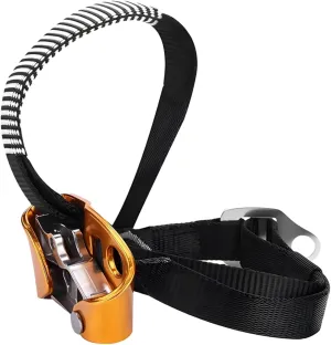 Climbing Foot Ascender for Right Foot, Aluminum Magnesium Device, Compatible with 8-12Mm Rope, Max 330 Lbs Load, Ideal for Mountaineering and Caving