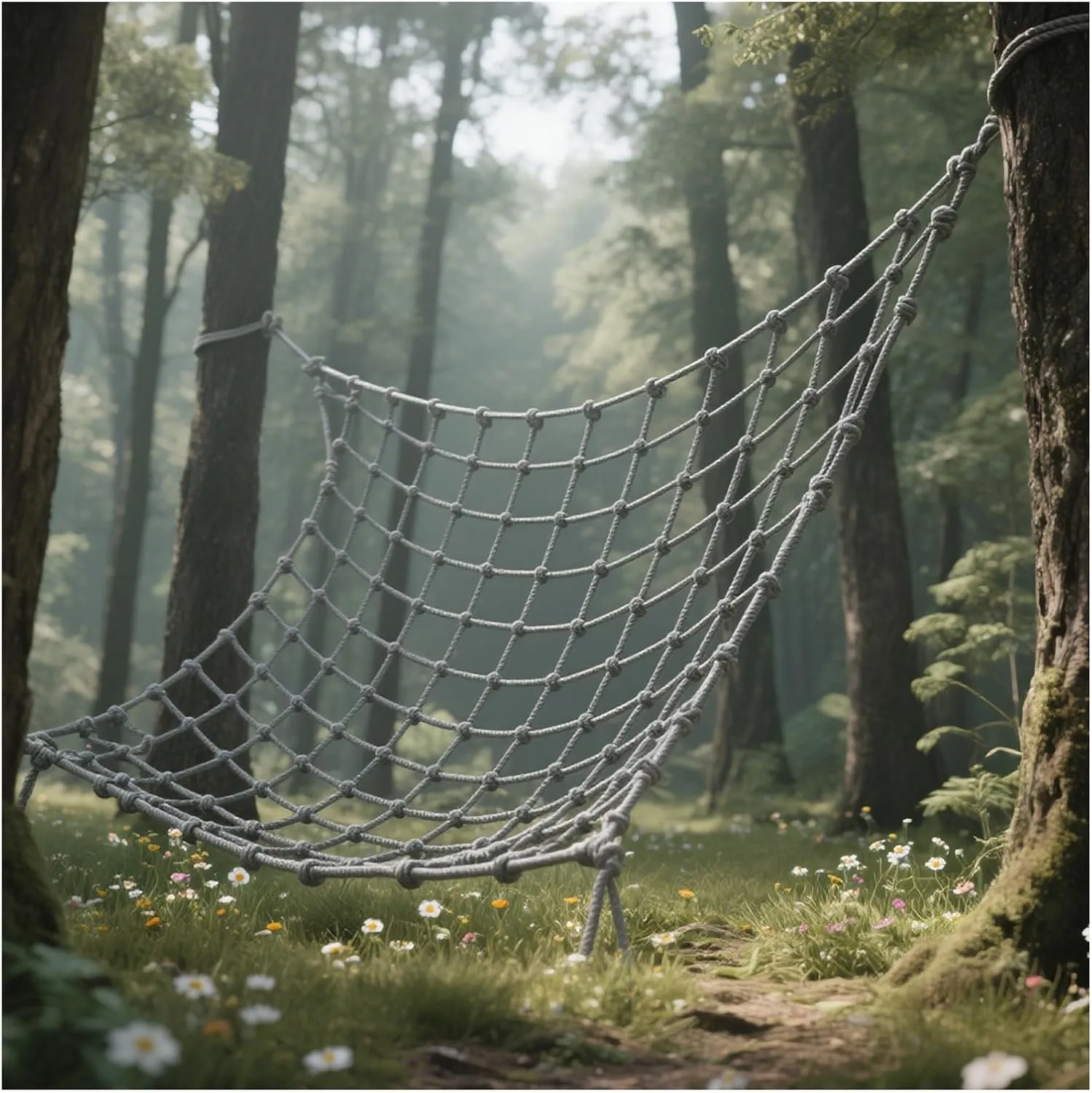 Climbing Net for Kids Adults Polyamide Heavy Duty Climbing Cargo Net Rope Ladder Playground Safety Net Outdoor Tree House Swing Hammock Stair Balcony Railing Protection Net,6.6x11.5ft