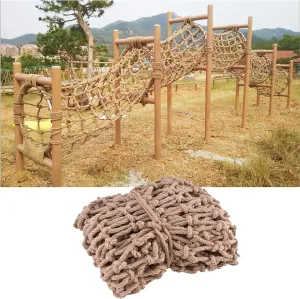 Climbing Net, Hemp Rope Net for Obstacle Training Indoor Outdoor, Heavy Duty Cargo Net Climbing Rope (Size : 2 * 3m(6.6 * 9.9ft))