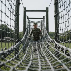 Climbing Net, Outdoor Treehouse Playground Climbing Net, Heavy Duty Cargo Net, Truck Trailer Cargo Protection Net,2 * 5m(6.6 * 16.4ft)