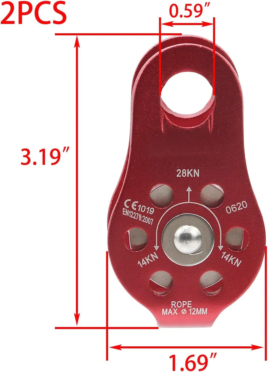 Climbing Pulley Fixed Plate Micro Pulley