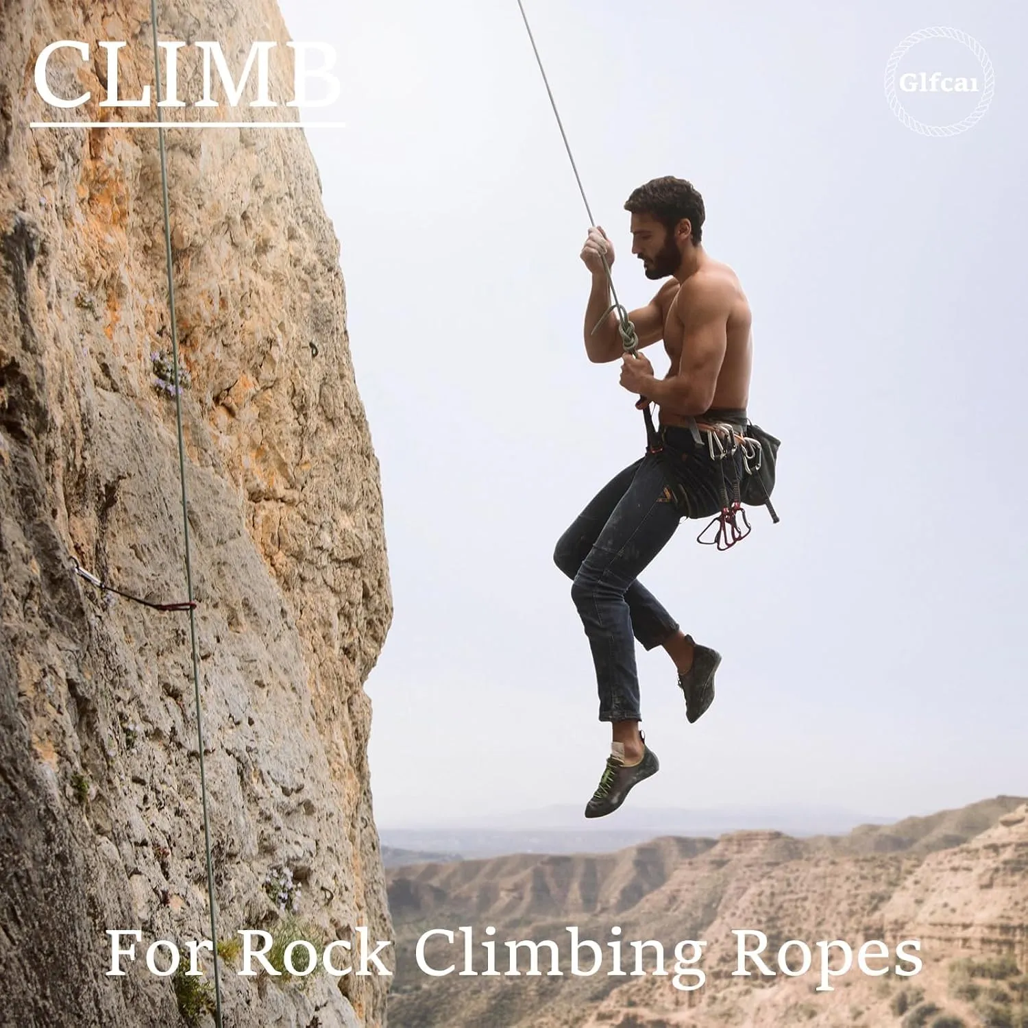 Climbing Rope 1/2 in x 100 Ft Yellow Bull Rope Polyester Braided Arborist Rope 1/2 inch 48 Strands 100ft for Tree Pulling,Nautical Rigging Rope Swing