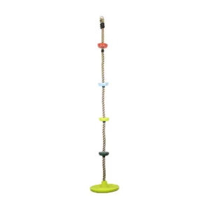 Climbing Rope Disc Swing Seat Kids Playground Tree Colourful Knots 2m Backyard