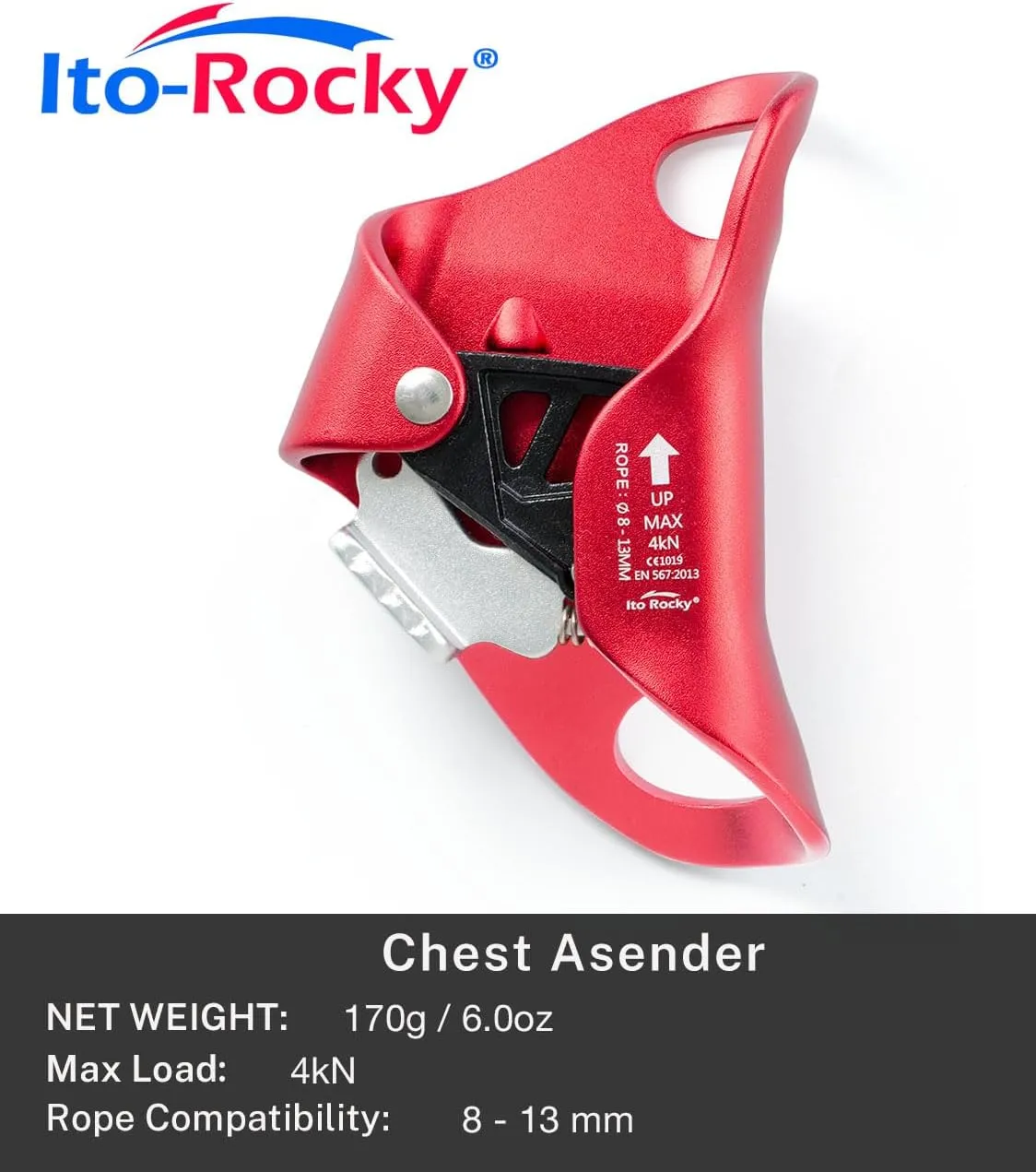 Climbing Stop Descender Rappelling Anti-Panic Belay Devices for 9-12mm Rope Rescue Equipment Hand Controls Desingned