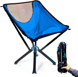 CLIQ Portable Chair Version 1.0 - Lightweight Folding Chair for Camping - Supports 300 Lbs - Perfect for Outdoor Ocean
