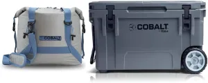 Cobalt 55 Quart Gray Cooler   Soft Sided Cooler Tote
