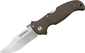 COLD STEEL Bush Ranger 3.5" S35VN Razor-Sharp Blade 4.875" G10 Easy-To-Grip Handle Everyday Carry Hunting Folding Knife with Tri-Ad Lock