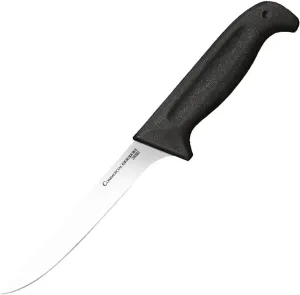 Cold Steel Commercial Series 6" Stiff German 4116 Stainless Steel Fixed Blade Narrow Straight Back Game & Fish Processing Cutting Boning Knife with Ergonomic Kray-Ex Handle