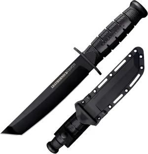 Cold Steel Leatherneck Tanto 7" German D2 Razor-Sharp Blade 5" Kray-Ex Durable Handle Tactical Military Knife w/Secure-Ex Sheath