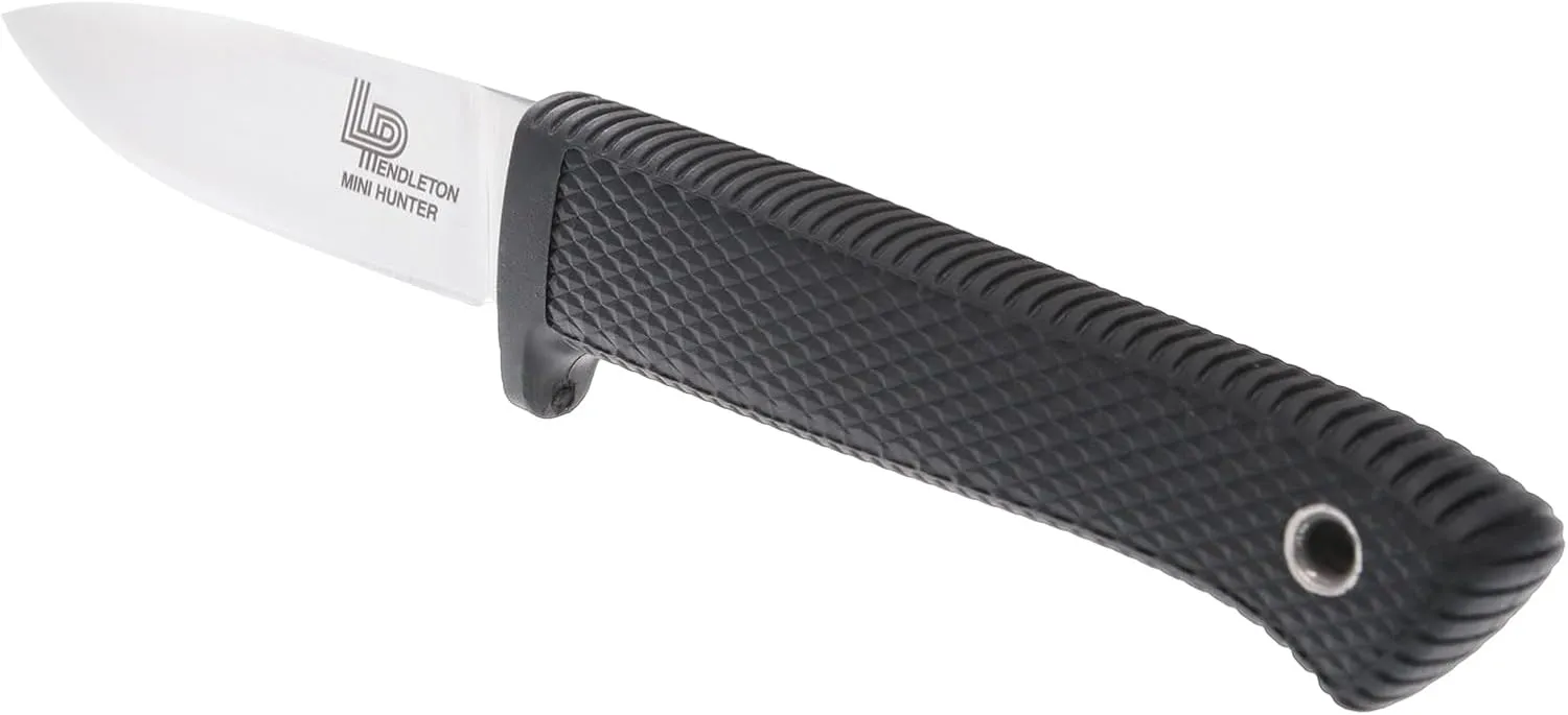 Cold Steel Pendleton Mini Hunter 3-Inch AUS 10A Stainless Steel Fixed Blade Outdoor Camping Game Hunting Knife | Shock-Absorbent Kray-Ex Handle, Weather-Resistant Secure-Ex Sheath
