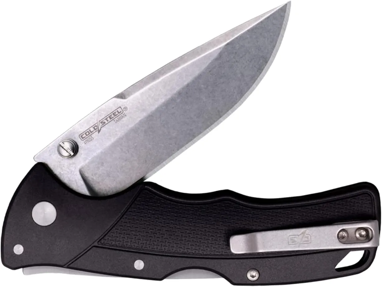 Cold Steel Verdict 3" 4116SS Spear Point Blade 4.25" GFN Handle Everyday Carry Tactical Folding Knife with Tri-Ad Locking Mechanism