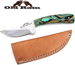Collection Sharp Heavy Duty Durable Fixed Blade Hunting Skinner Knife w/Leather Sheath (GP)