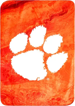 College Covers Everything Comfy Clemson Tigers Color Swept Soft Throw Blanket, 30" x 40"