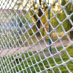 Colorful Climbing Cargo Net, Playground Rope Mesh, Polyester Rope Net, Sports Barrier Net Outdoor Swingset Cargo Heavy Duty Wall Safety Nets ( Color : White - hole diameter 10cm , Size : 6mx10m )
