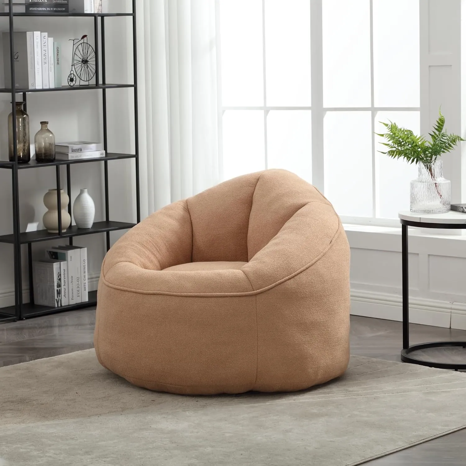 Comforting Bean Bag Sofa Chair for Relaxation, Soft Foam Filled and Padded with Footrest, for Any Room