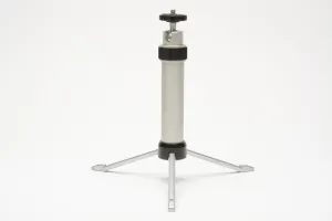 Compact folding table tripod ~7" tall folded, w/ball head